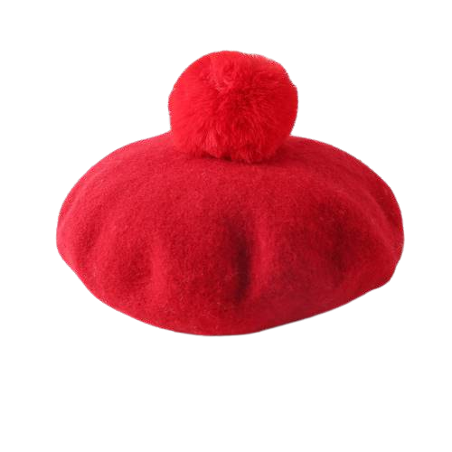 Red Pompom Beret | World of Beret display picture 3