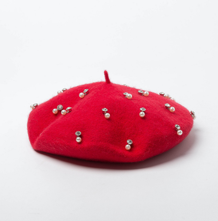 Beret with Pearls