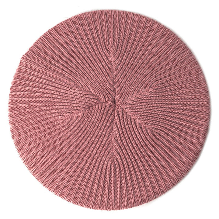 Pink Knit Beret