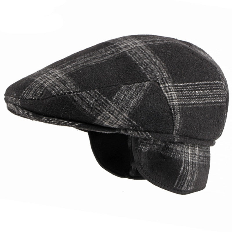 Checkered Beret Hat