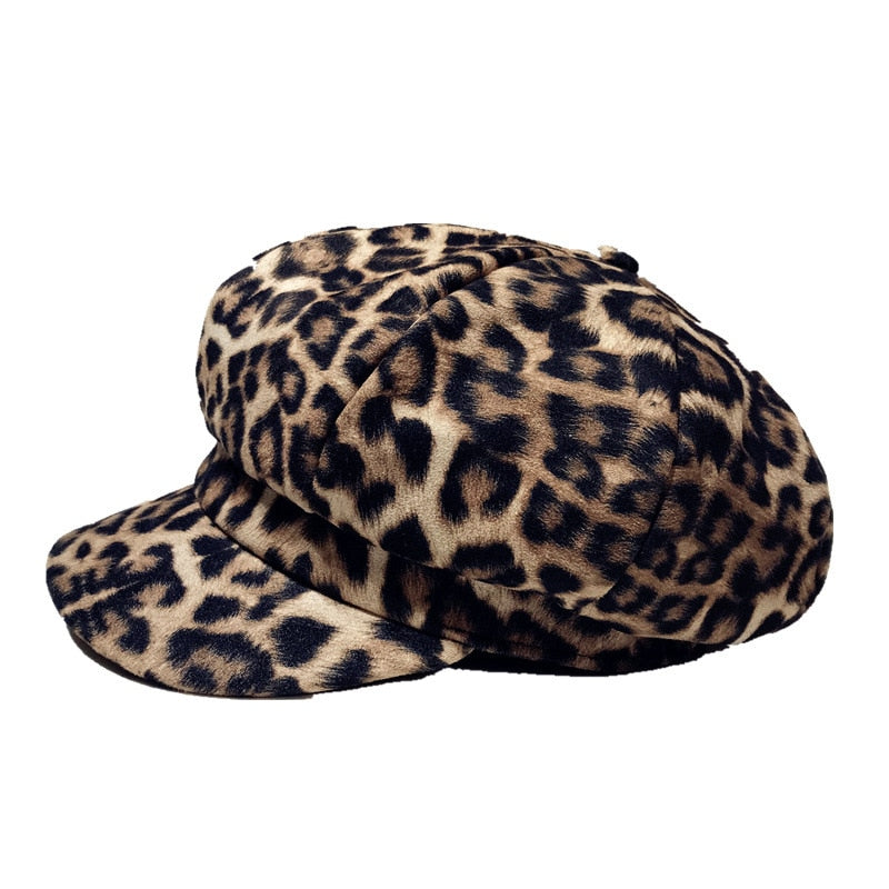 Leopard Print Beret