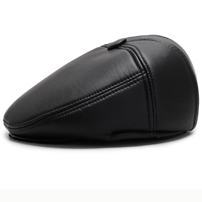 Leather Beret Men's