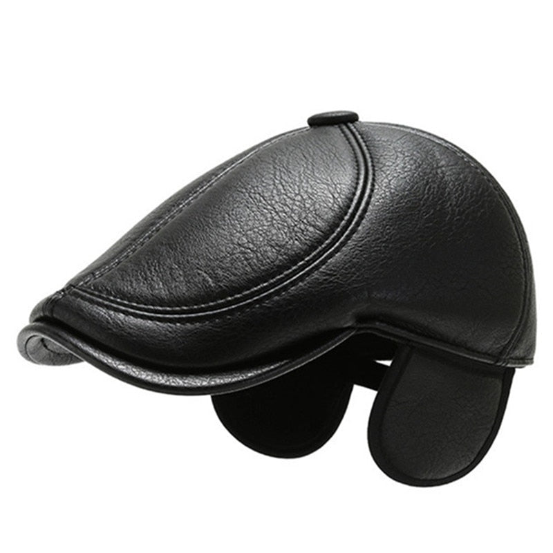 Leather beret