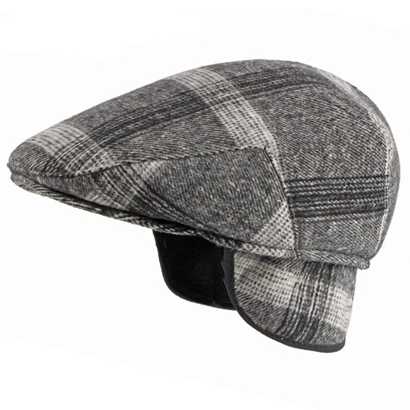 Checkered Beret Hat