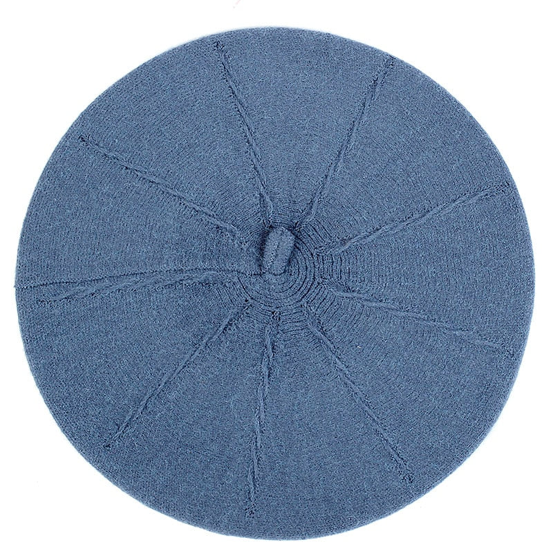 Blue Cotton Berets UK