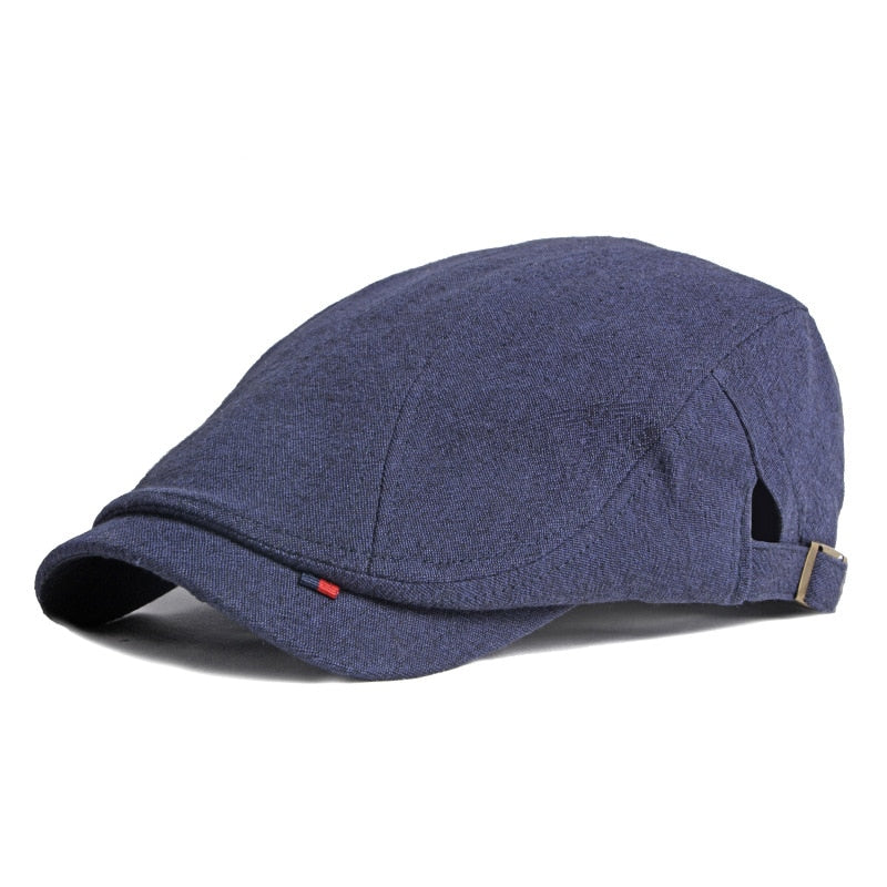 Navy blue beret cap