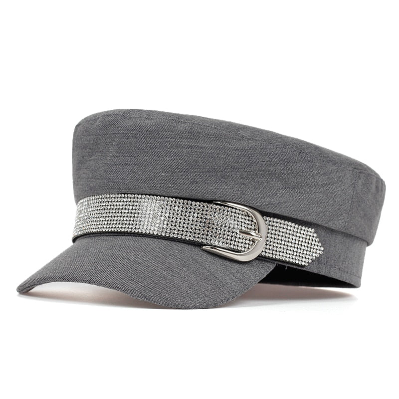 Women's Grey Beret Cap