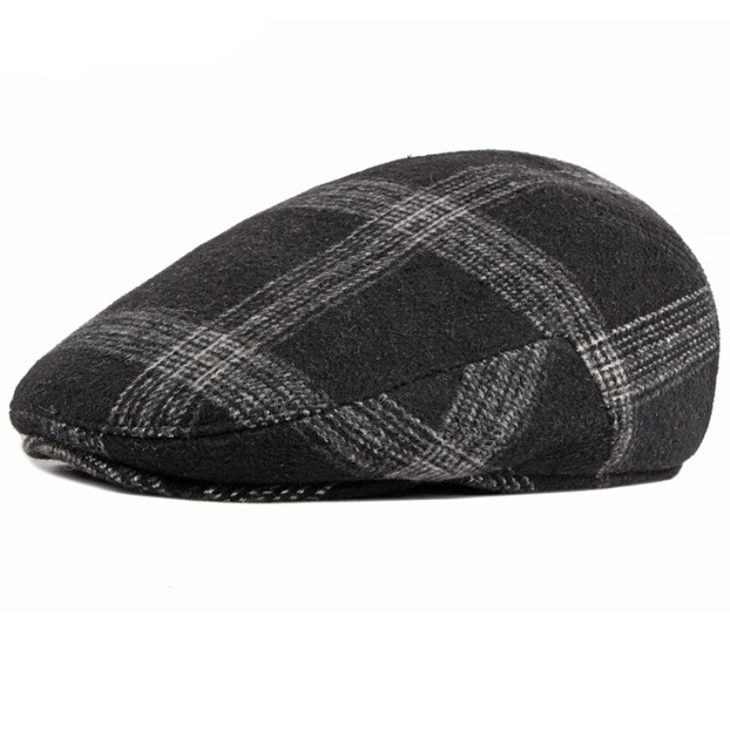 Checkered Beret Hat