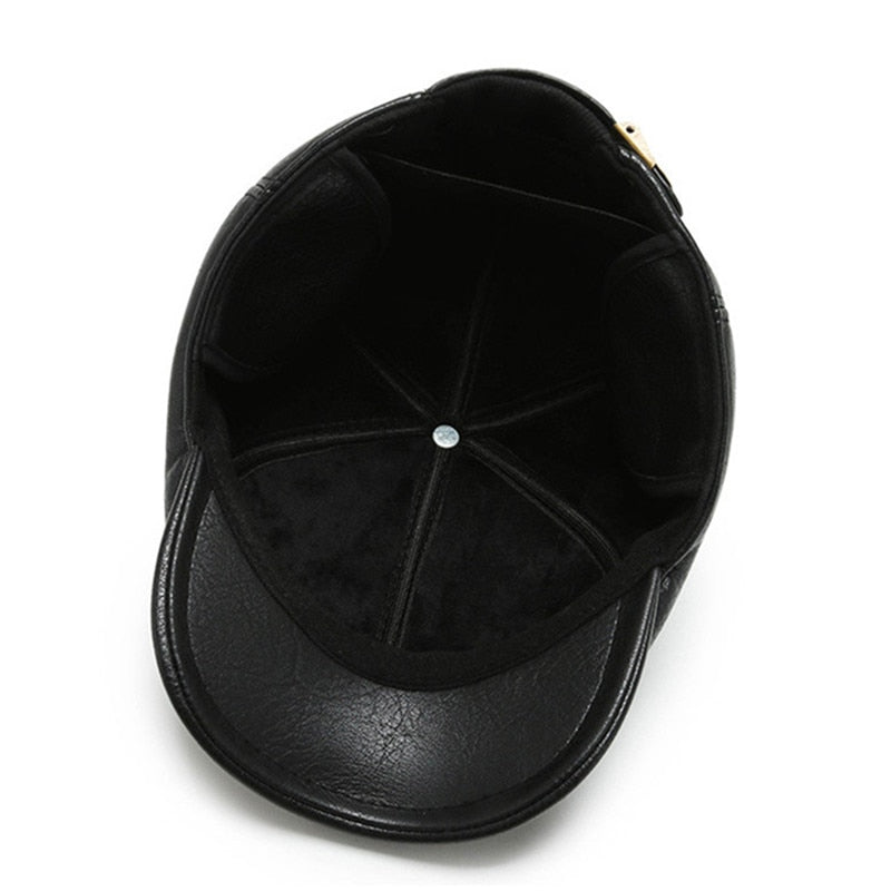 Leather beret