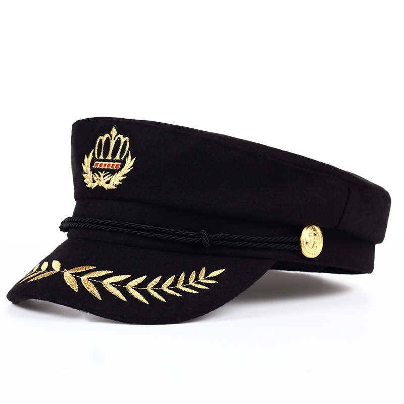 Military Beret Cap Black