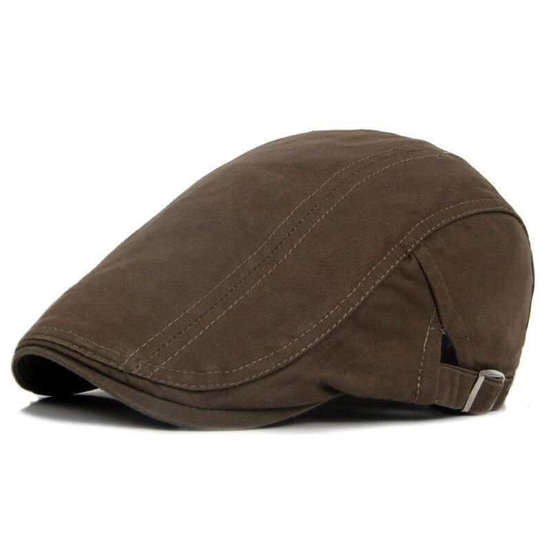 Men's Beret Cap Brown