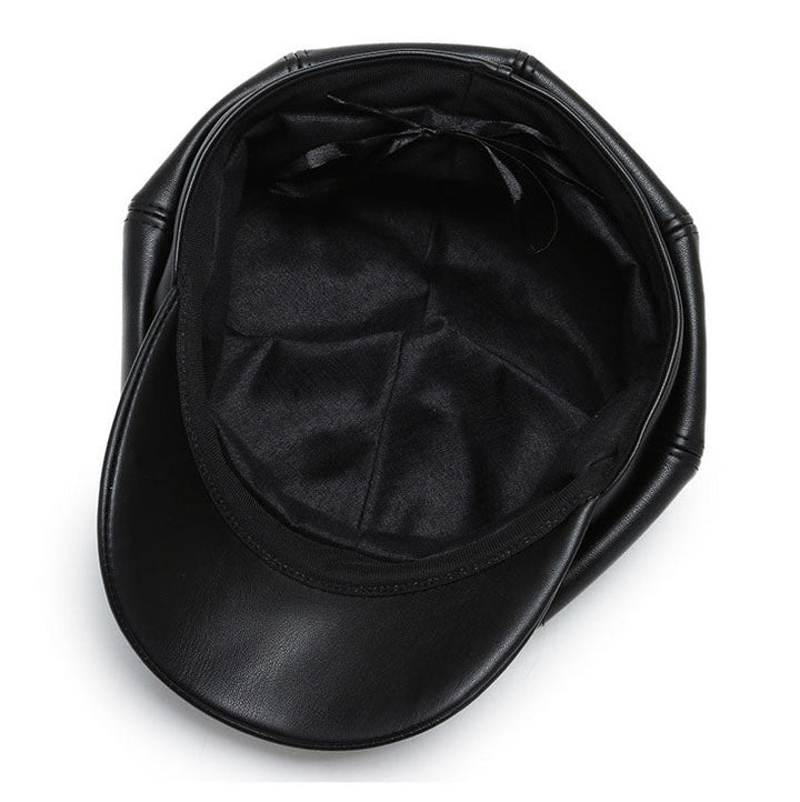 Newsboy Cap Leather Women