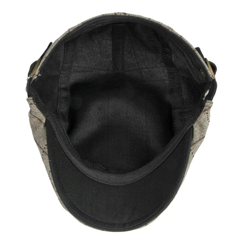 Adjustable Cotton Beret Cap