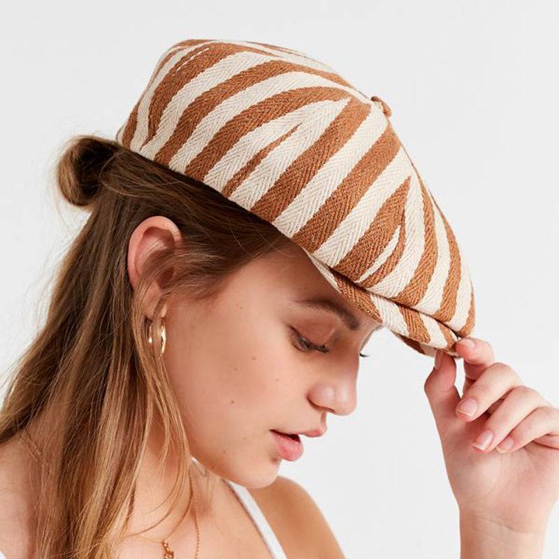 Women's with Striped Beret