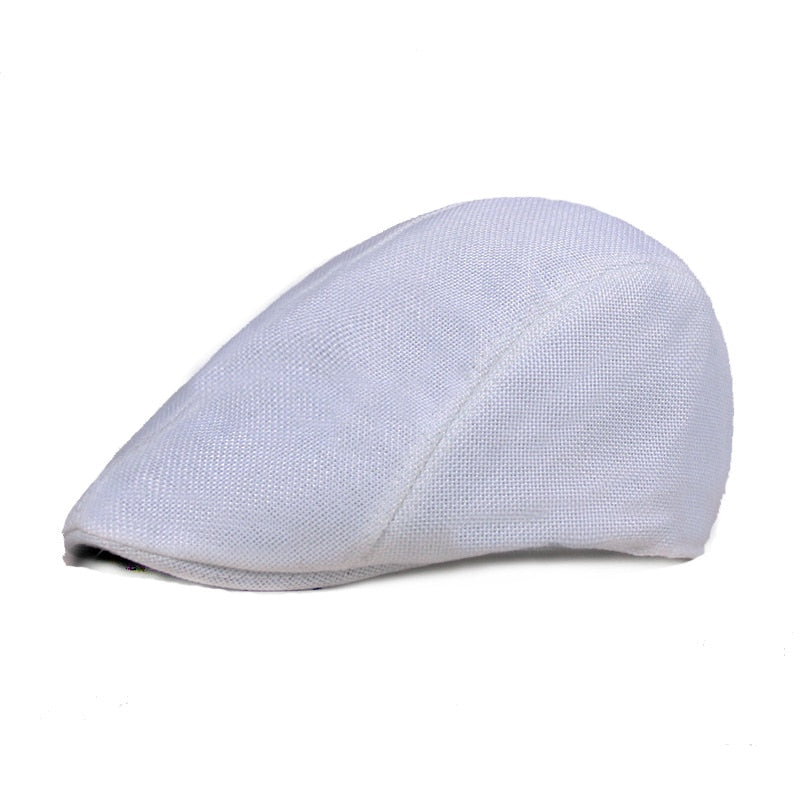 White Beret Cap
