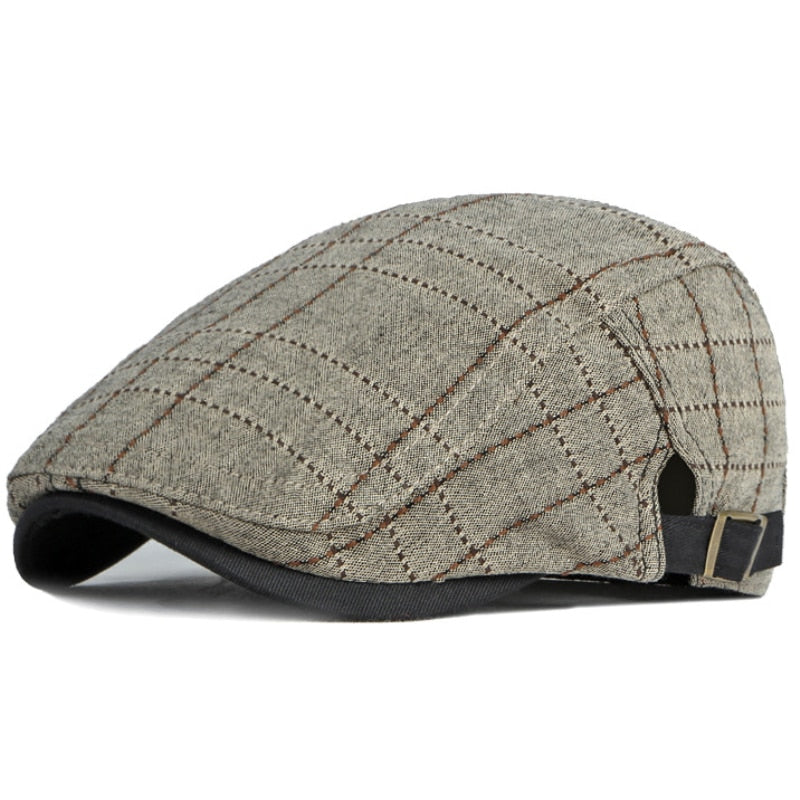 Adjustable Cotton Beret Cap